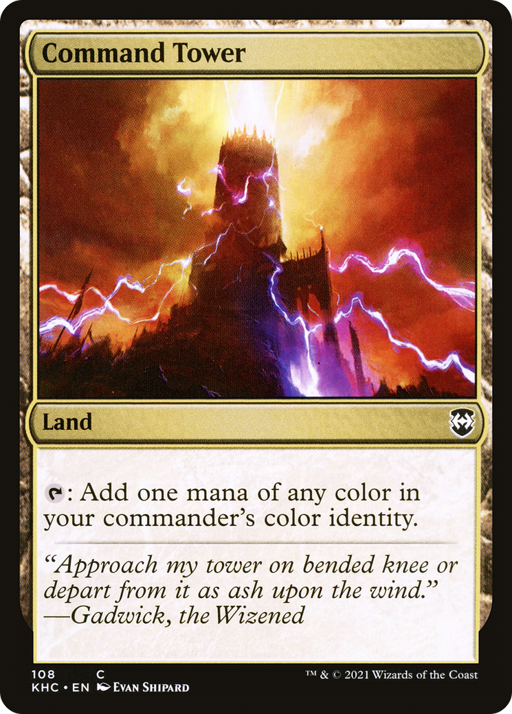 Command Tower (KHC-108) - Kaldheim Commander - Premium MTG Single from Wizards of the Coast - Just $0.08! Shop now at Game Crave Tournament Store