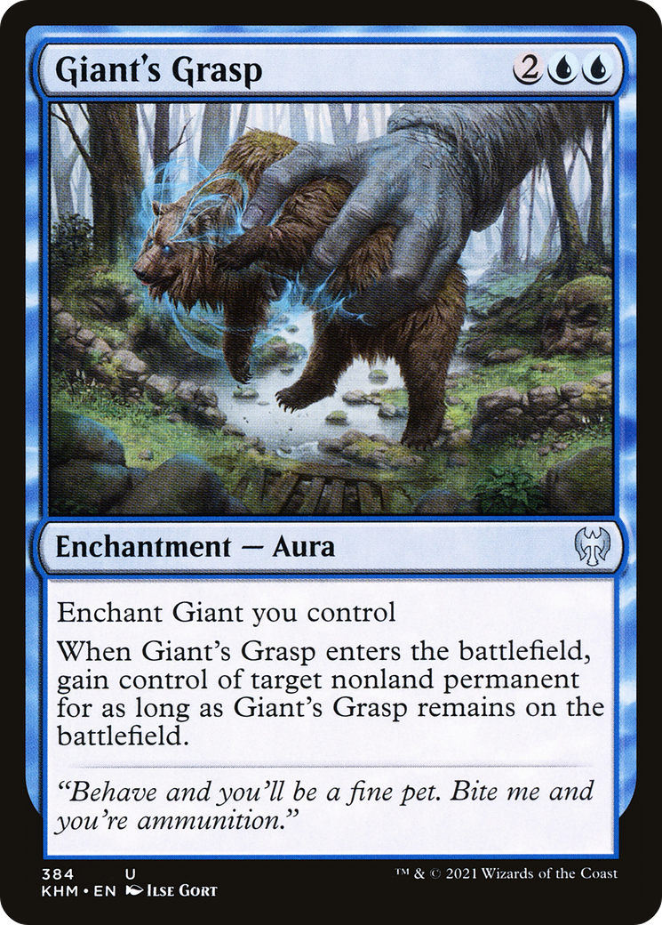 Giant's Grasp (KHM-384) - Kaldheim Foil - Premium MTG Single from Wizards of the Coast - Just $0.08! Shop now at Game Crave Tournament Store