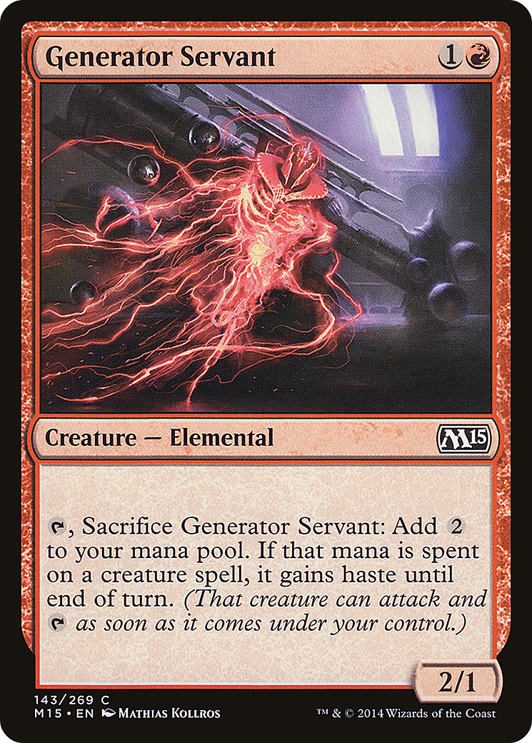 Generator Servant (M15-143) - Magic 2015 - Premium MTG Single from Wizards of the Coast - Just $0.08! Shop now at Game Crave Tournament Store