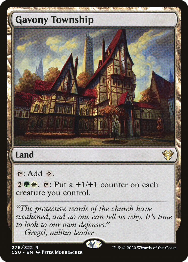 Gavony Township (C20-276) - Commander 2020 - Premium MTG Single from Wizards of the Coast - Just $0.79! Shop now at Game Crave Tournament Store