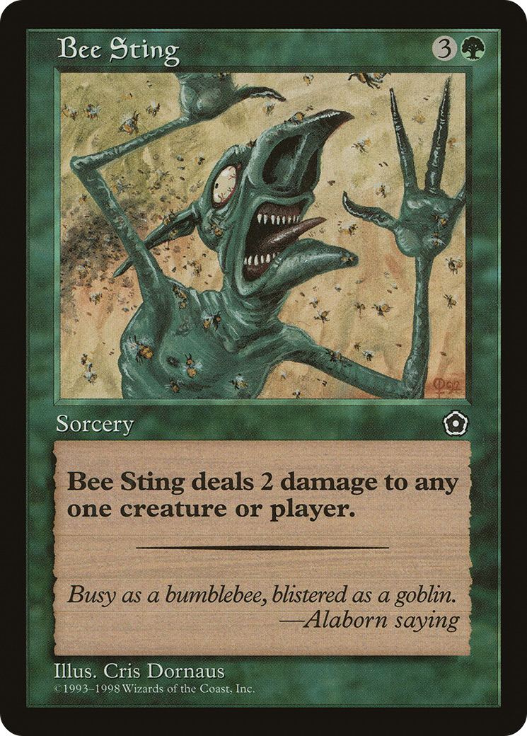 Bee Sting (P02-124) - Portal Second Age - Premium MTG Single from Wizards of the Coast - Just $0.08! Shop now at Game Crave Tournament Store
