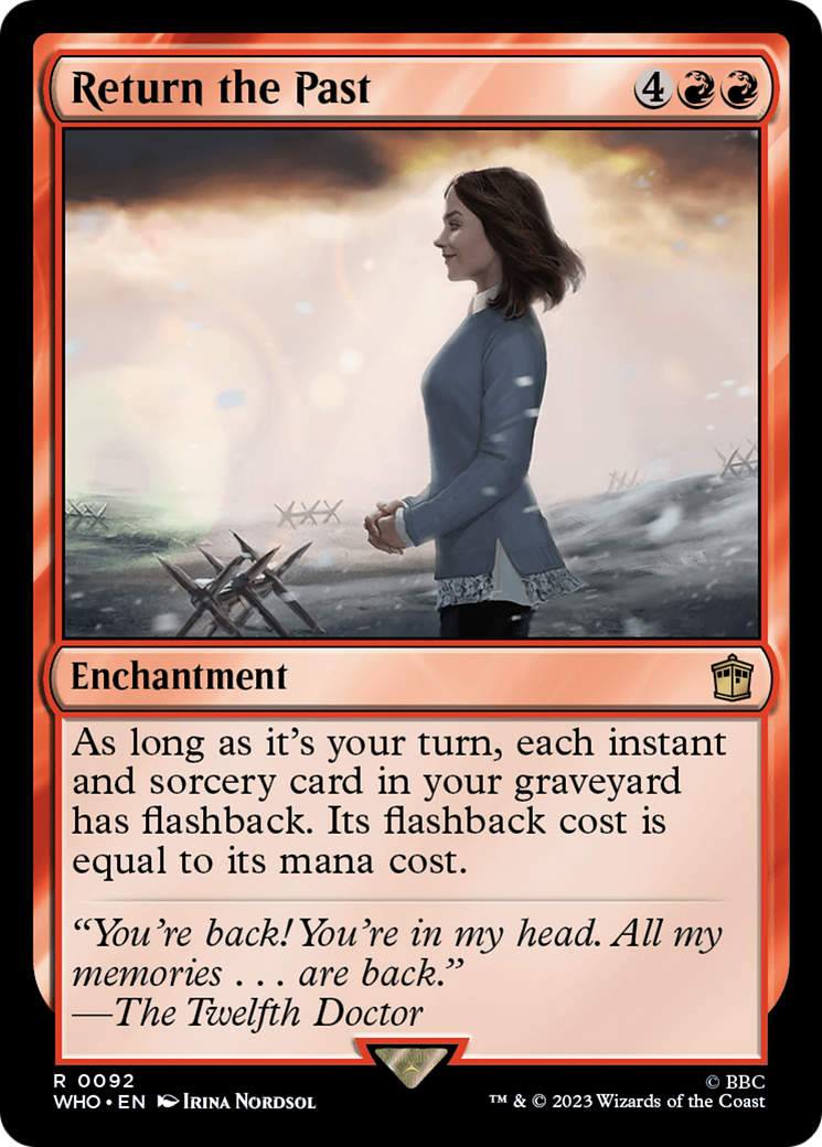 Return the Past (WHO-092) - Doctor Who - Premium MTG Single from Wizards of the Coast - Just $0.08! Shop now at Game Crave Tournament Store