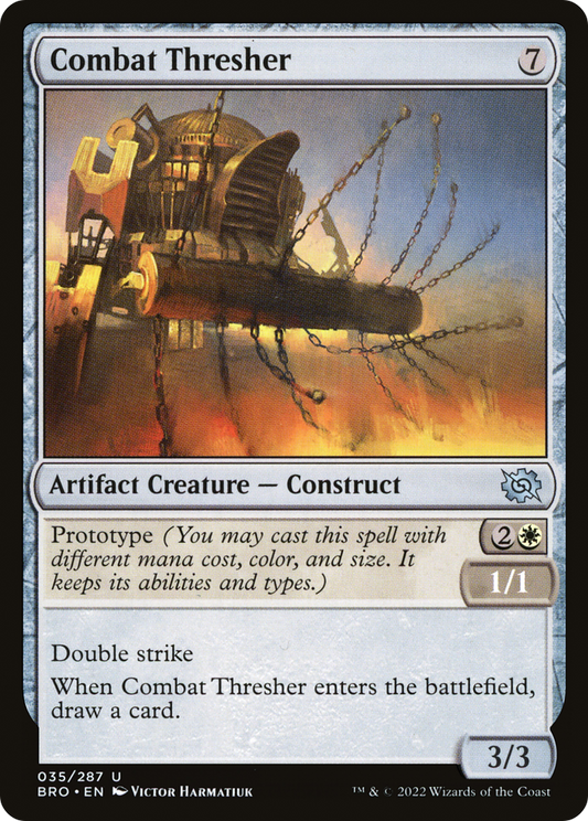 Combat Thresher (BRO-035) - The Brothers' War - Premium MTG Single from Wizards of the Coast - Just $0.08! Shop now at Game Crave Tournament Store