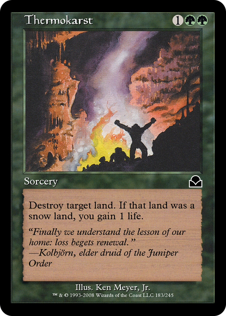 Thermokarst (ME2-183) - Masters Edition II - Premium MTG Single from Wizards of the Coast - Just $0! Shop now at Game Crave Tournament Store