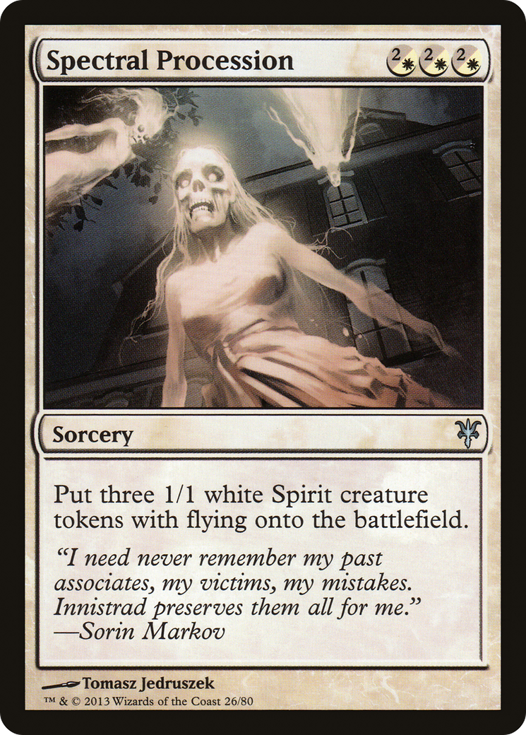 Spectral Procession (DDK-026) - Duel Decks: Sorin vs. Tibalt - Premium MTG Single from Wizards of the Coast - Just $0.25! Shop now at Game Crave Tournament Store