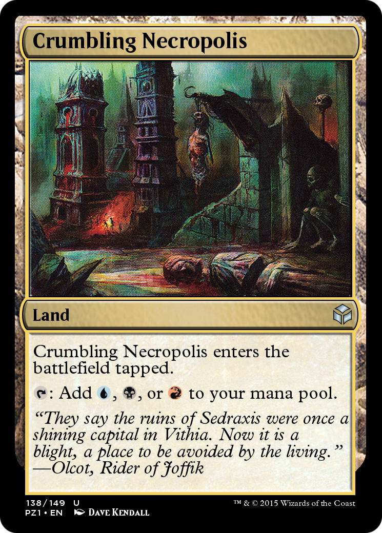 Crumbling Necropolis (PZ1-138) - Legendary Cube Prize Pack Foil - Premium MTG Single from Wizards of the Coast - Just $0! Shop now at Game Crave Tournament Store