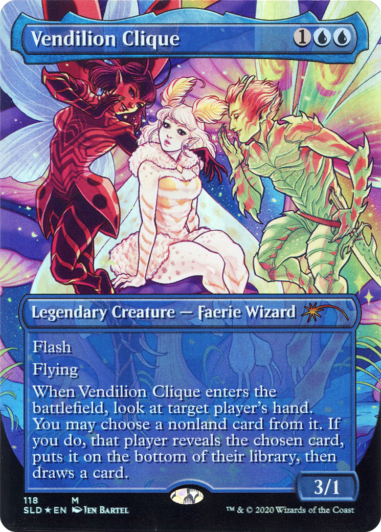 Vendilion Clique (SLD-118) - Secret Lair Drop (Borderless) Foil - Premium MTG Single from Wizards of the Coast - Just $12.68! Shop now at Game Crave Tournament Store