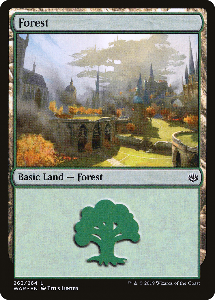 Forest (WAR-263) - War of the Spark Foil - Premium MTG Single from Wizards of the Coast - Just $0.26! Shop now at Game Crave Tournament Store
