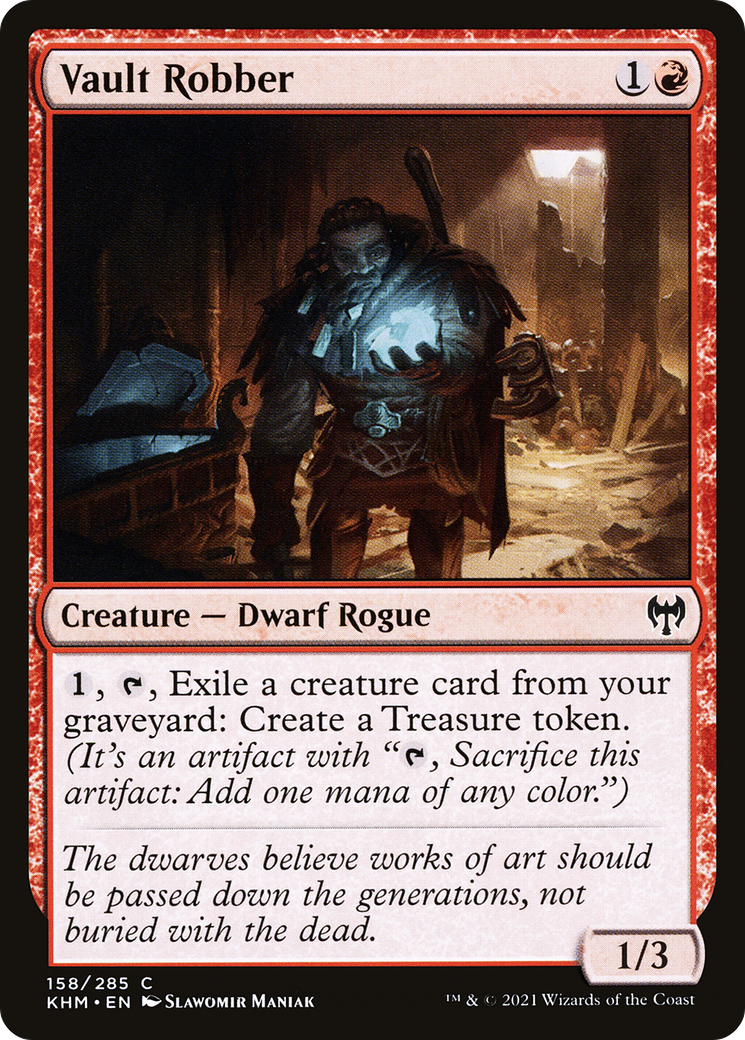 Vault Robber (KHM-158) - Kaldheim - Premium MTG Single from Wizards of the Coast - Just $0.25! Shop now at Game Crave Tournament Store