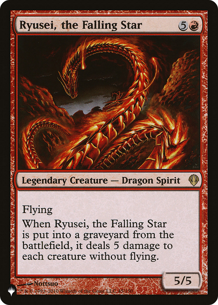 Ryusei, the Falling Star (PLIST-1205) - The List - Premium MTG Single from Wizards of the Coast - Just $0.25! Shop now at Game Crave Tournament Store