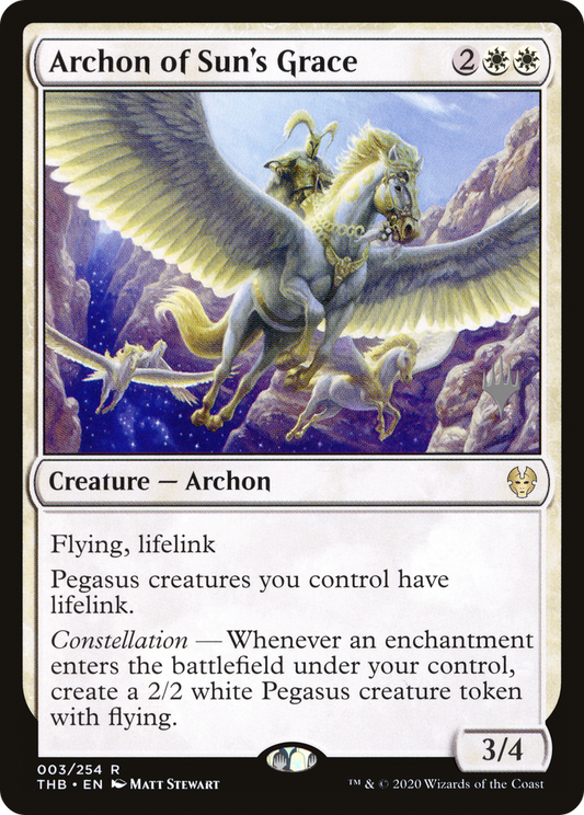 Archon of Sun's Grace (PTHB-03P) - Theros Beyond Death Promos - Premium MTG Single from Wizards of the Coast - Just $0.65! Shop now at Game Crave Tournament Store