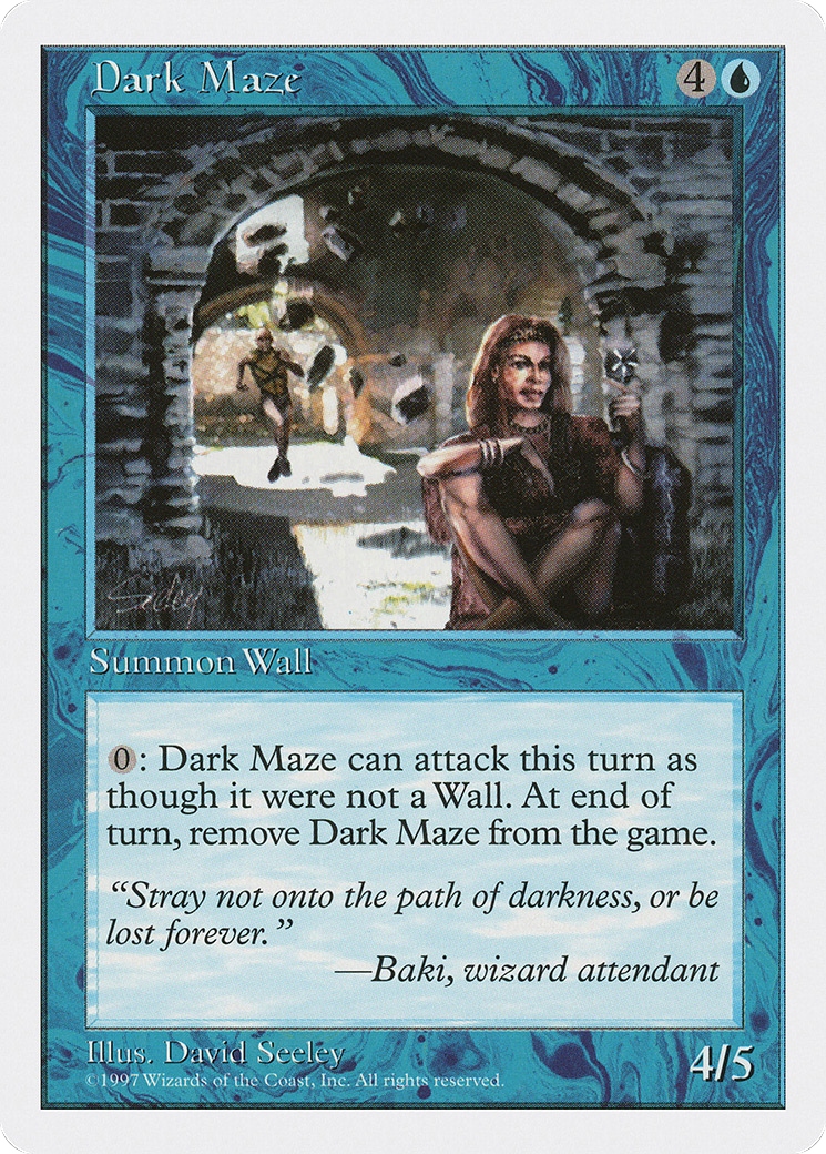 Dark Maze (5ED-080) - Fifth Edition - Premium MTG Single from Wizards of the Coast - Just $0.08! Shop now at Game Crave Tournament Store