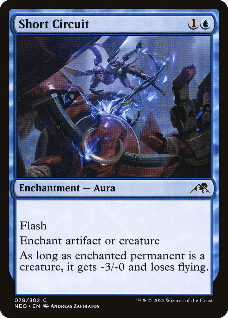 Short Circuit (NEO-078) - Kamigawa: Neon Dynasty Foil - Premium MTG Single from Wizards of the Coast - Just $0.25! Shop now at Game Crave Tournament Store