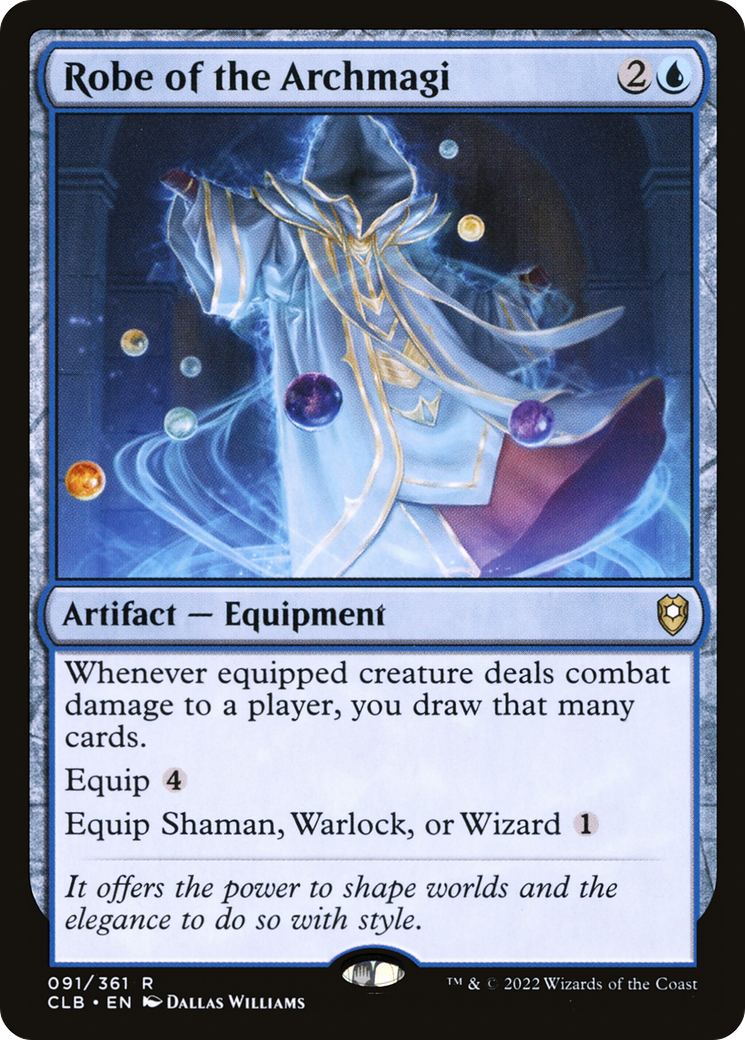Robe of the Archmagi (CLB-091) - Commander Legends: Battle for Baldur's Gate - Premium MTG Single from Wizards of the Coast - Just $0.08! Shop now at Game Crave Tournament Store