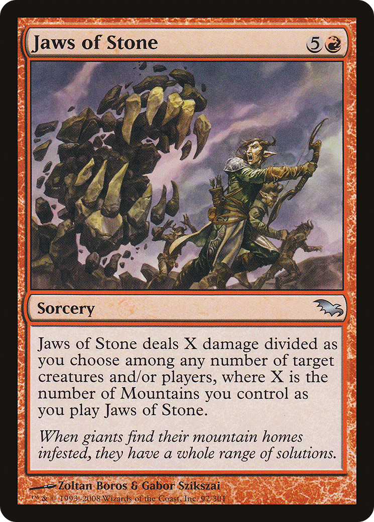 Jaws of Stone (SHM-097) - Shadowmoor - Premium MTG Single from Wizards of the Coast - Just $0.08! Shop now at Game Crave Tournament Store