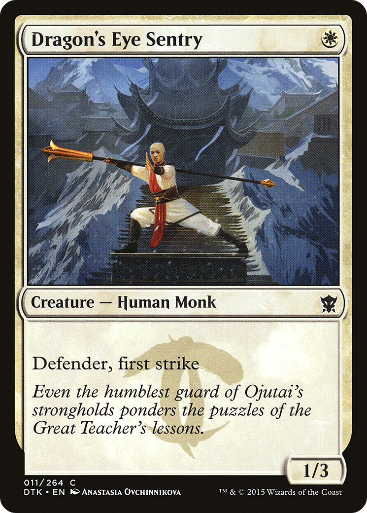 Dragon's Eye Sentry (DTK-011) - Dragons of Tarkir Foil - Premium MTG Single from Wizards of the Coast - Just $0.16! Shop now at Game Crave Tournament Store