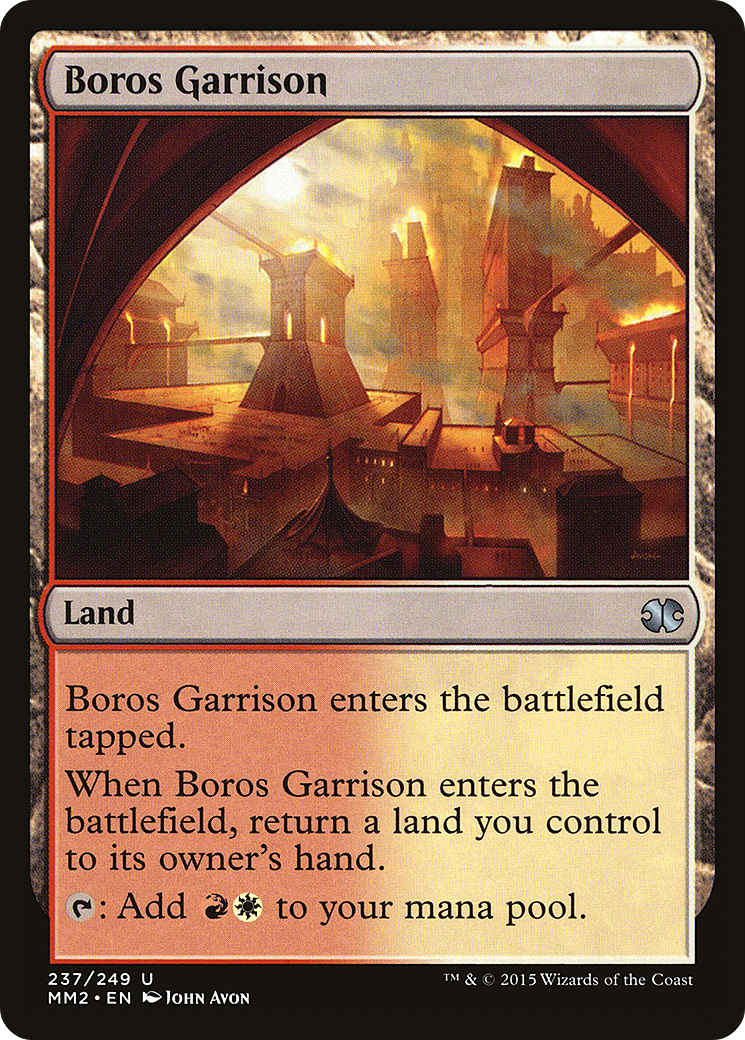 Boros Garrison (MM2-237) - Modern Masters 2015 Foil - Premium MTG Single from Wizards of the Coast - Just $0.14! Shop now at Game Crave Tournament Store