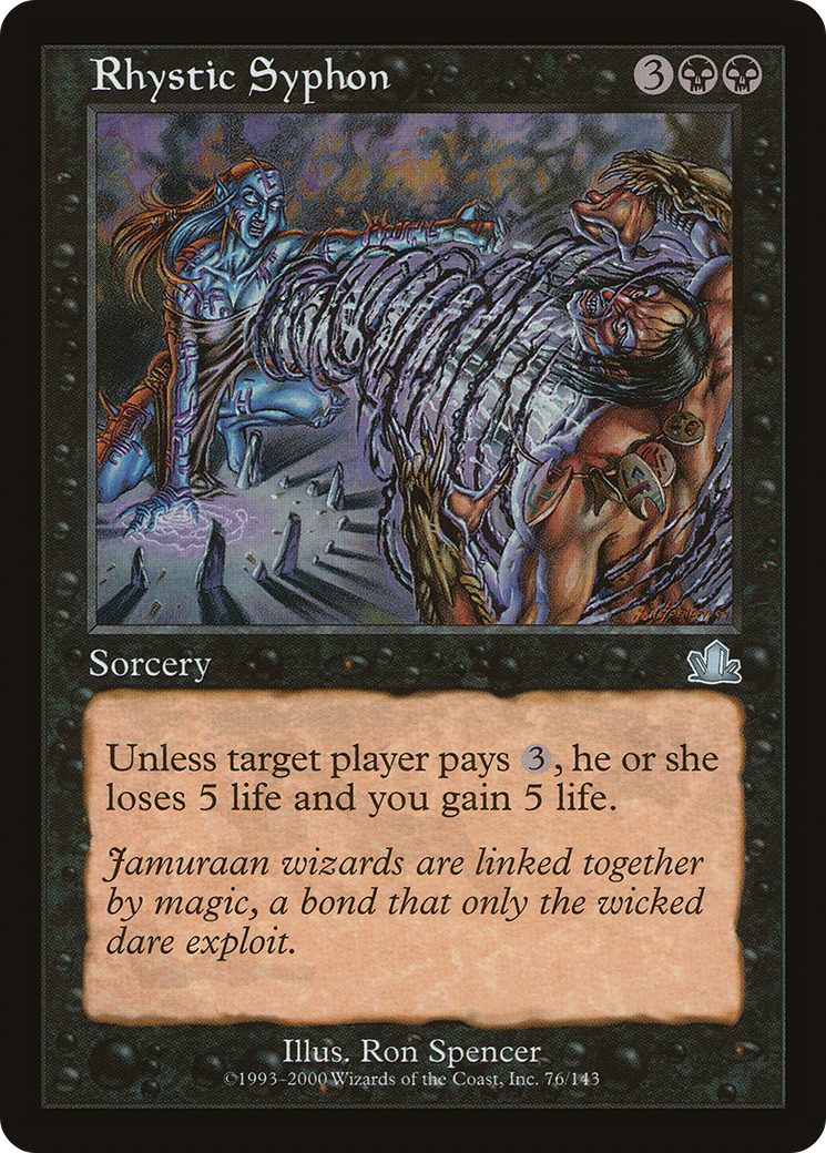 Rhystic Syphon (PCY-076) - Prophecy Foil - Premium MTG Single from Wizards of the Coast - Just $3.41! Shop now at Game Crave Tournament Store