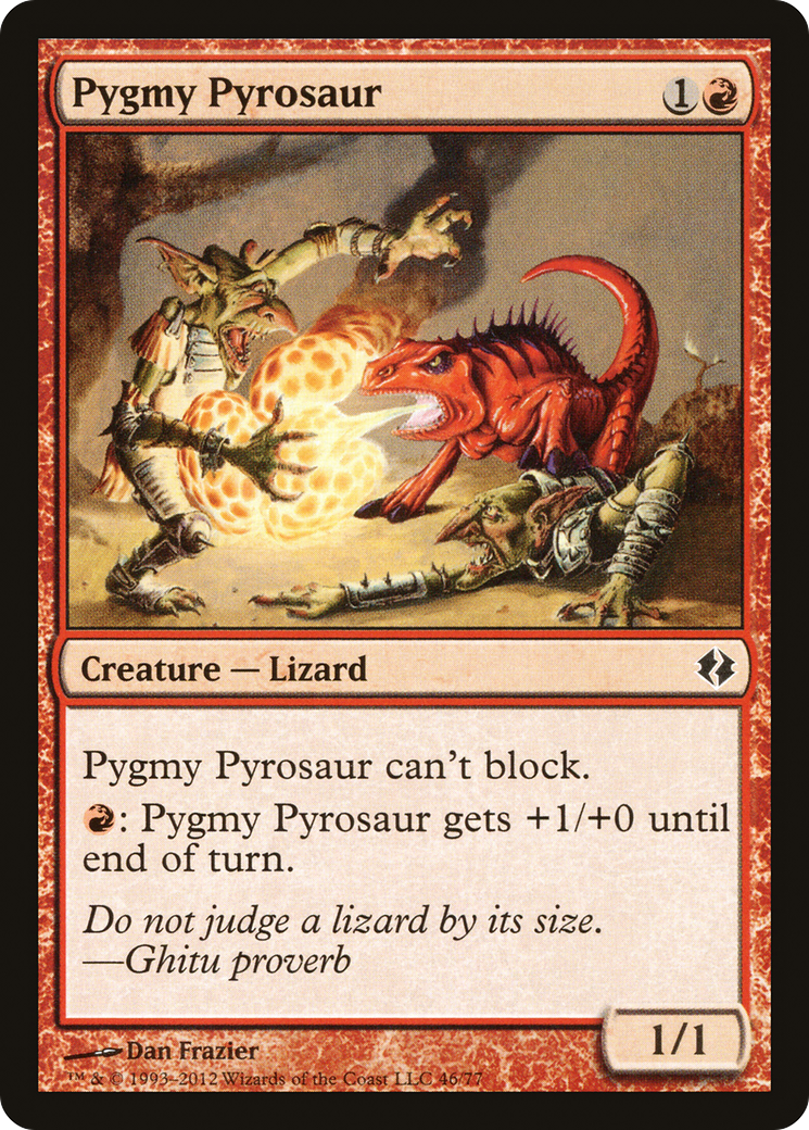 Pygmy Pyrosaur (DDI-046) - Duel Decks: Venser vs. Koth - Premium MTG Single from Wizards of the Coast - Just $0.08! Shop now at Game Crave Tournament Store
