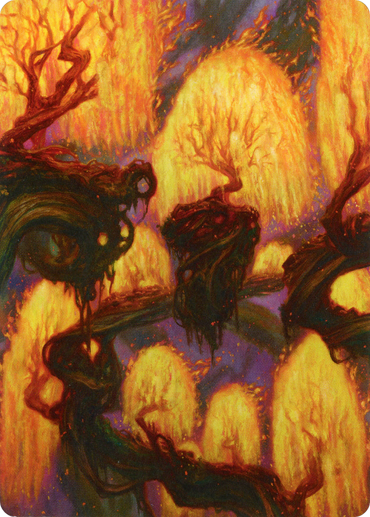Grove of the Burnwillows // Grove of the Burnwillows (AZNR-034) - Zendikar Rising Art Series (Borderless) - Premium MTG Single from Wizards of the Coast - Just $0! Shop now at Game Crave Tournament Store