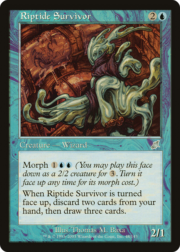 Riptide Survivor (SCG-048) - Scourge Foil - Premium MTG Single from Wizards of the Coast - Just $0.59! Shop now at Game Crave Tournament Store