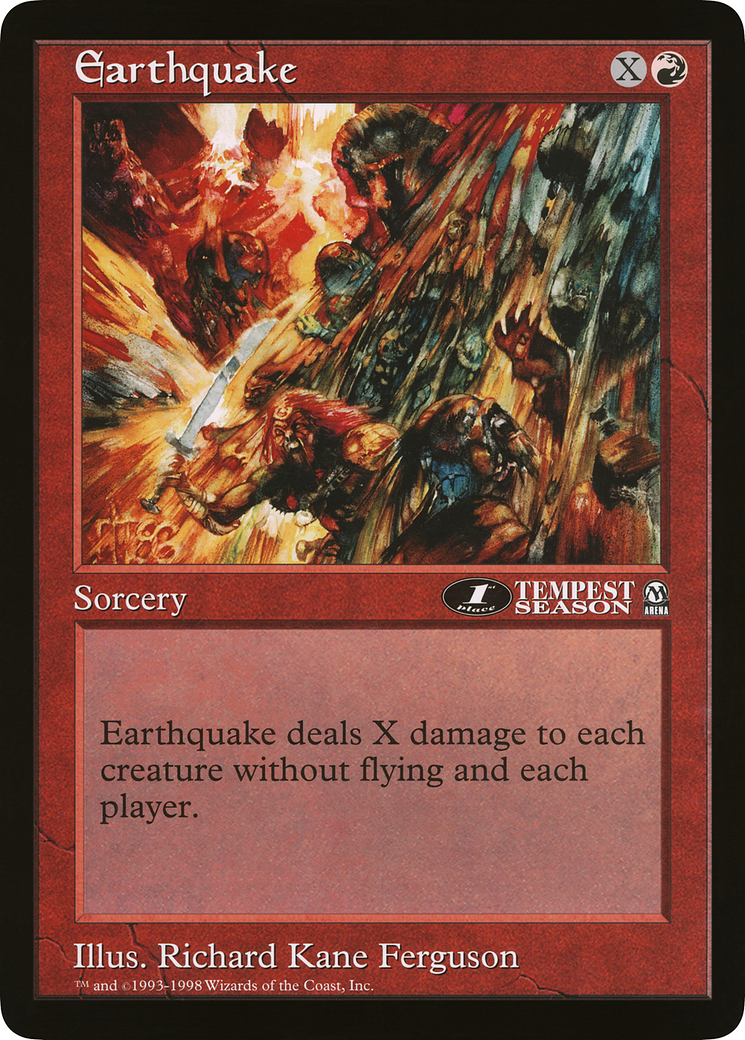 Earthquake (OLEP-032) - Oversized League Prizes - Premium MTG Single from Wizards of the Coast - Just $0! Shop now at Game Crave Tournament Store