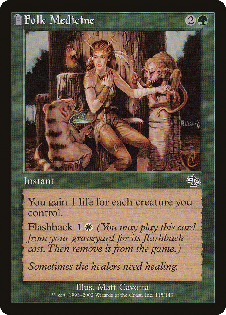 Folk Medicine (JUD-115) - Judgment: (tombstone) Foil - Premium MTG Single from Wizards of the Coast - Just $0.08! Shop now at Game Crave Tournament Store