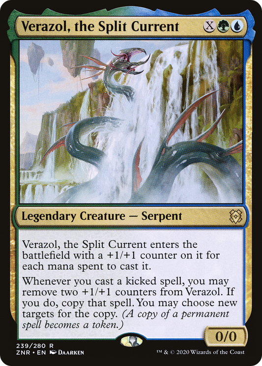 Verazol, the Split Current (ZNR-239) - Zendikar Rising Foil - Premium MTG Single from Wizards of the Coast - Just $0.25! Shop now at Game Crave Tournament Store