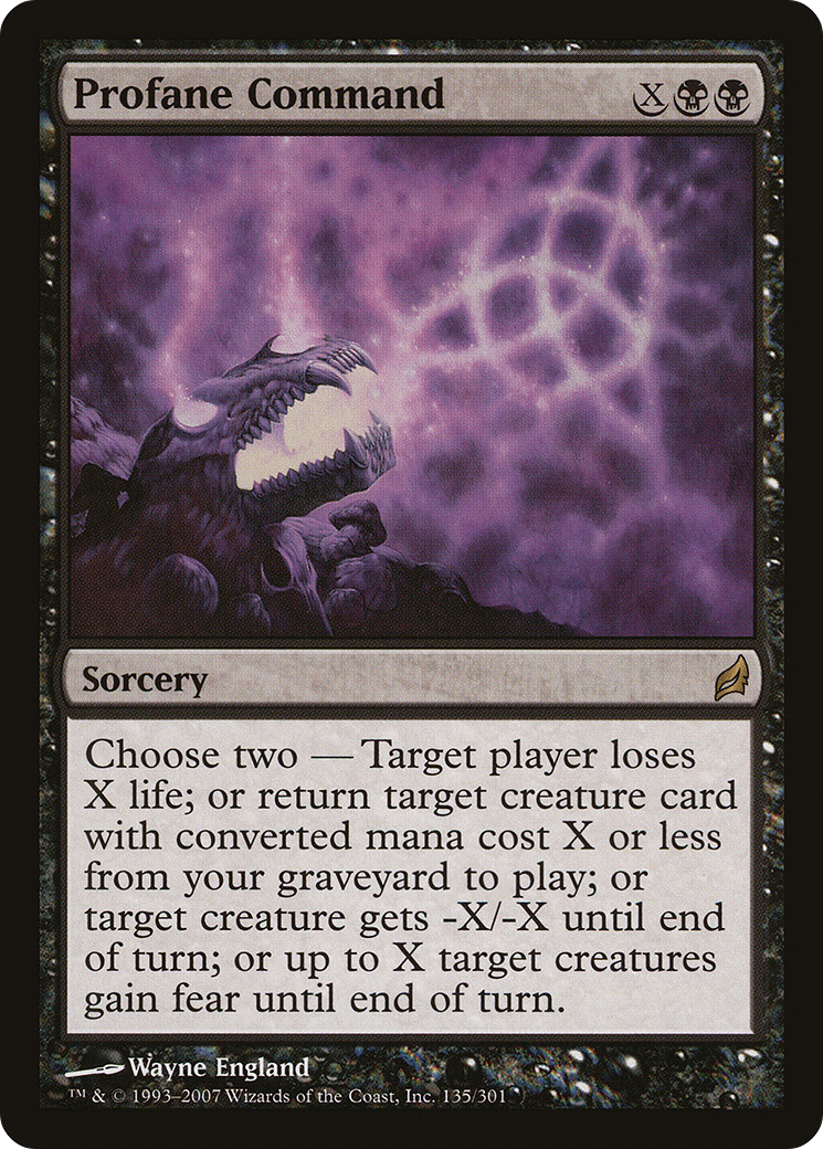 Profane Command (LRW-135) - Lorwyn - Premium MTG Single from Wizards of the Coast - Just $0.29! Shop now at Game Crave Tournament Store