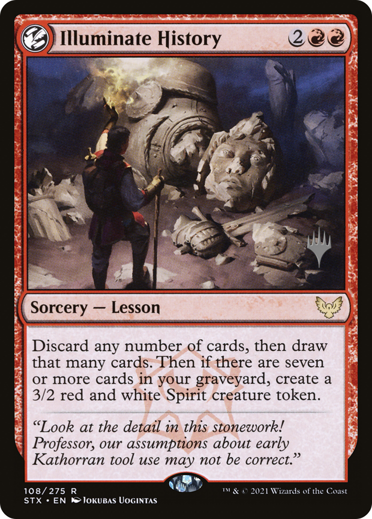 Illuminate History (PSTX-108P) - Strixhaven: School of Mages Promos: (lesson) Foil - Premium MTG Single from Wizards of the Coast - Just $0.40! Shop now at Game Crave Tournament Store