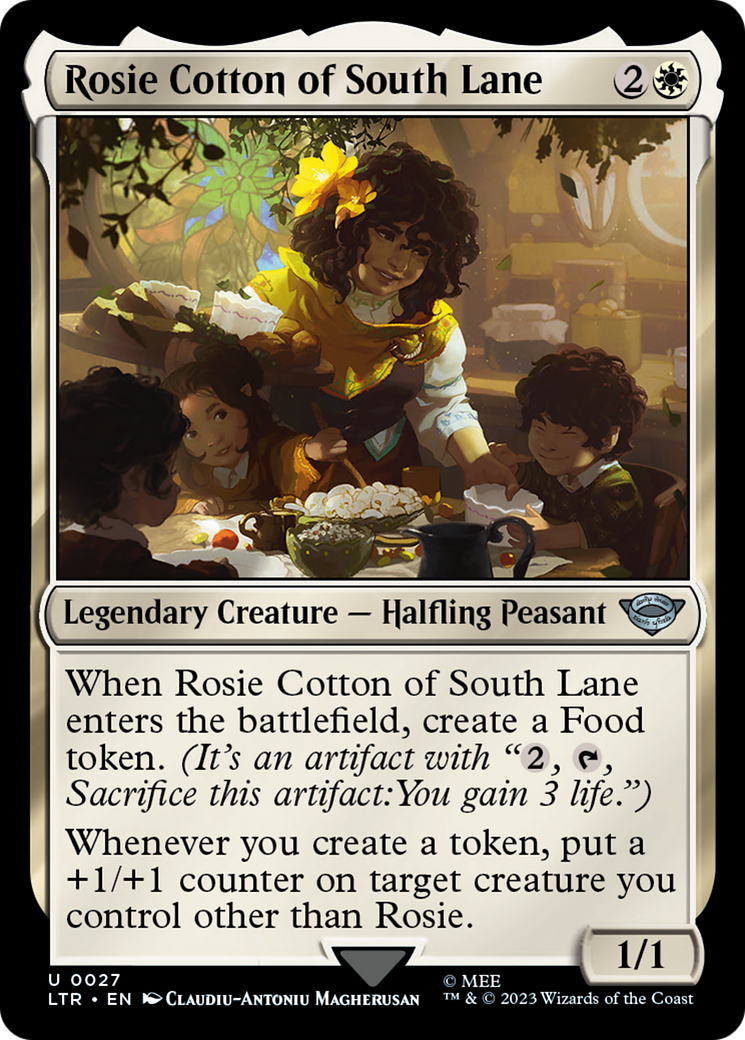 Rosie Cotton of South Lane (LTR-027) - The Lord of the Rings: Tales of Middle-earth Foil - Premium MTG Single from Wizards of the Coast - Just $0.08! Shop now at Game Crave Tournament Store