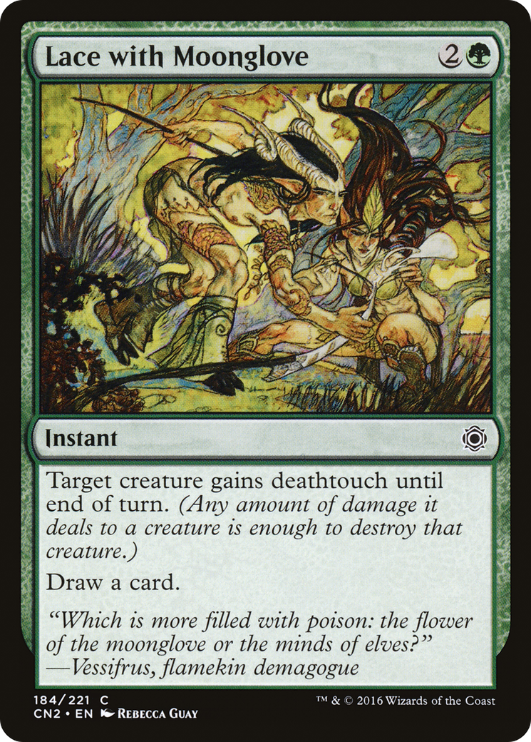 Lace with Moonglove (CN2-184) - Conspiracy: Take the Crown Foil - Premium MTG Single from Wizards of the Coast - Just $0.26! Shop now at Game Crave Tournament Store