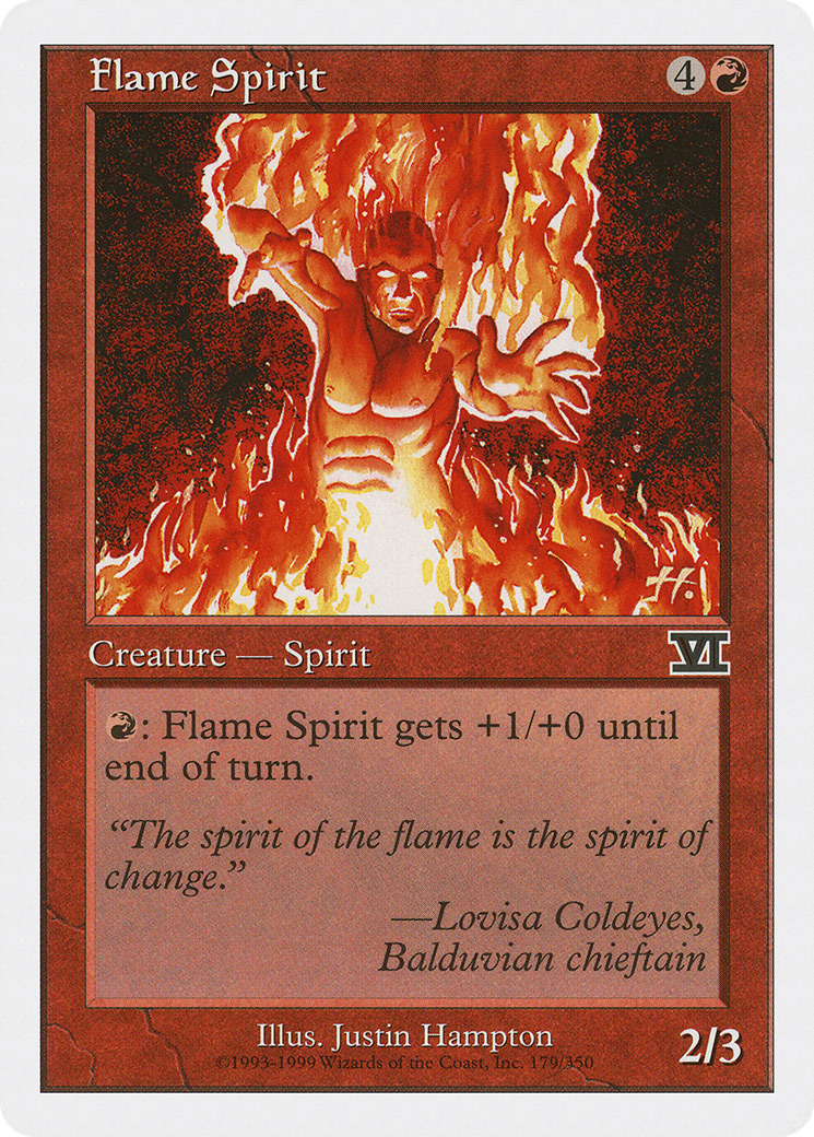 Flame Spirit (6ED-179) - Classic Sixth Edition - Premium MTG Single from Wizards of the Coast - Just $0.08! Shop now at Game Crave Tournament Store