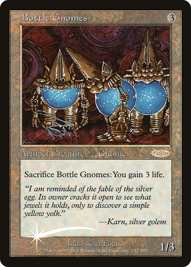 Bottle Gnomes (F03-001) - Friday Night Magic 2003 Foil - Premium MTG Single from Wizards of the Coast - Just $3.12! Shop now at Game Crave Tournament Store