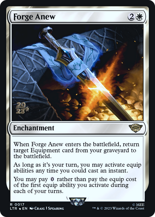 Forge Anew (PLTR-17S) - Tales of Middle-earth Promos Foil - Premium MTG Single from Wizards of the Coast - Just $1.14! Shop now at Game Crave Tournament Store