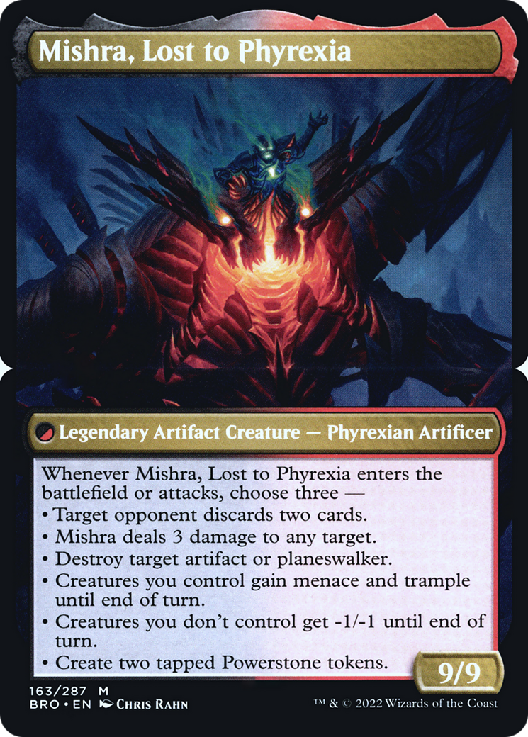 Mishra, Lost to Phyrexia (PBRO-163BS) - The Brothers' War Promos Foil - Premium MTG Single from Wizards of the Coast - Just $0! Shop now at Game Crave Tournament Store