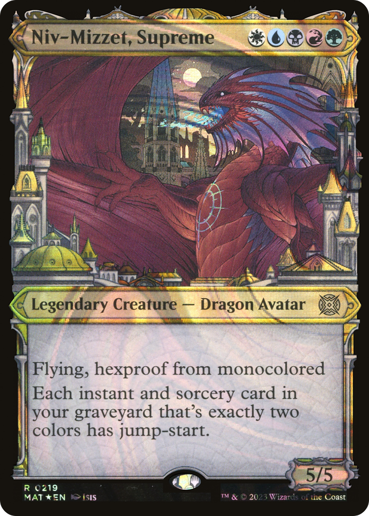 Niv-Mizzet, Supreme (MAT-219) - March of the Machine: The Aftermath: (Showcase) Foil - Premium MTG Single from Wizards of the Coast - Just $1.13! Shop now at Game Crave Tournament Store