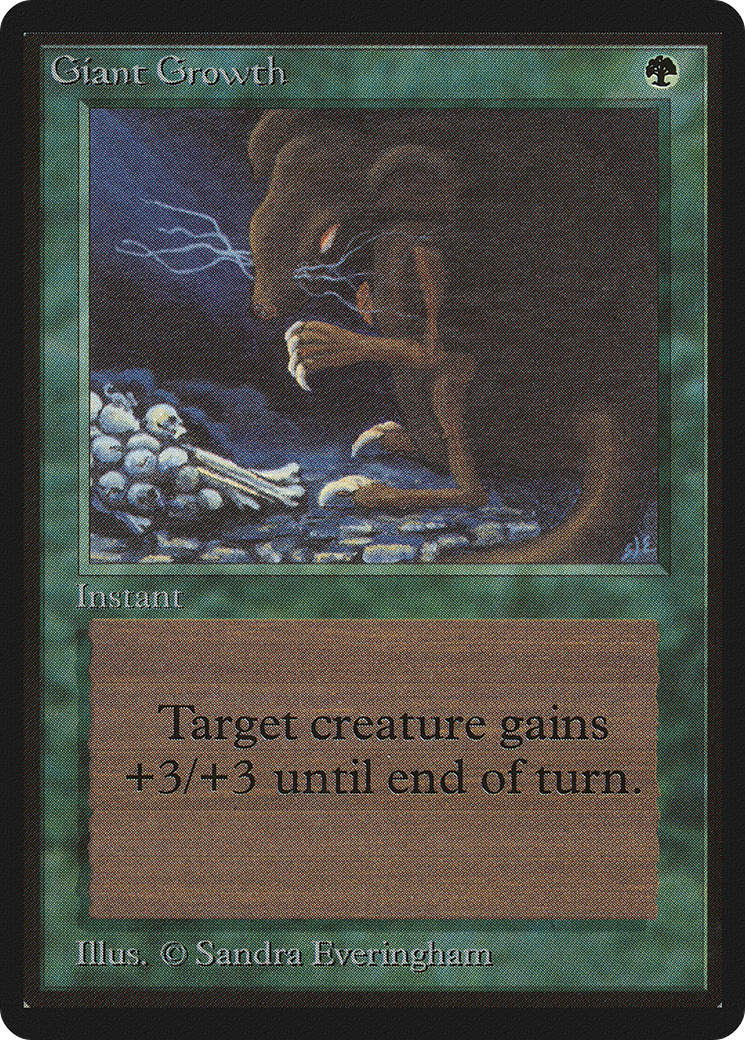 Giant Growth (LEB-198) - Limited Edition Beta - Premium MTG Single from Wizards of the Coast - Just $6.22! Shop now at Game Crave Tournament Store