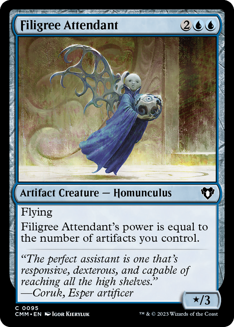 Filigree Attendant (CMM-095) - Commander Masters - Premium MTG Single from Wizards of the Coast - Just $0.08! Shop now at Game Crave Tournament Store