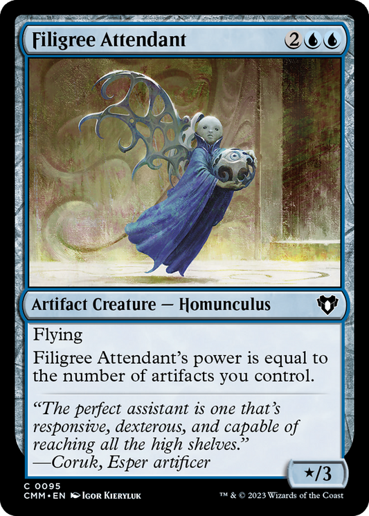 Filigree Attendant (CMM-095) - Commander Masters - Premium MTG Single from Wizards of the Coast - Just $0.08! Shop now at Game Crave Tournament Store