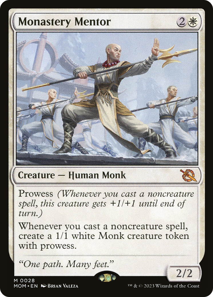 Monastery Mentor (MOM-028) - March of the Machine - Premium MTG Single from Wizards of the Coast - Just $3.44! Shop now at Game Crave Tournament Store