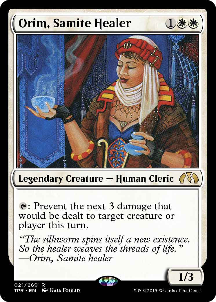 Orim, Samite Healer (TPR-021) - Tempest Remastered Foil - Premium MTG Single from Wizards of the Coast - Just $0! Shop now at Game Crave Tournament Store
