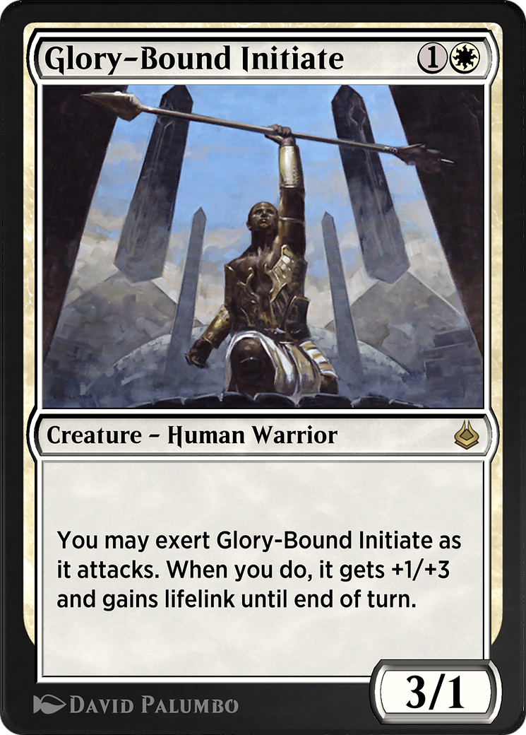 Glory-Bound Initiate (AKR-021) - Amonkhet Remastered - Premium MTG Single from Wizards of the Coast - Just $0! Shop now at Game Crave Tournament Store