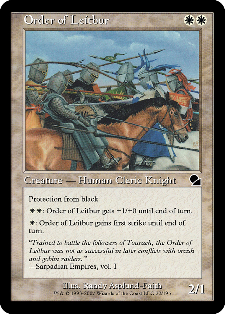 Order of Leitbur (ME1-022) - Masters Edition - Premium MTG Single from Wizards of the Coast - Just $0! Shop now at Game Crave Tournament Store