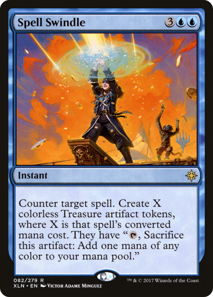 Spell Swindle (PXLN-82P) - Ixalan Promos Foil - Premium MTG Single from Wizards of the Coast - Just $1.32! Shop now at Game Crave Tournament Store