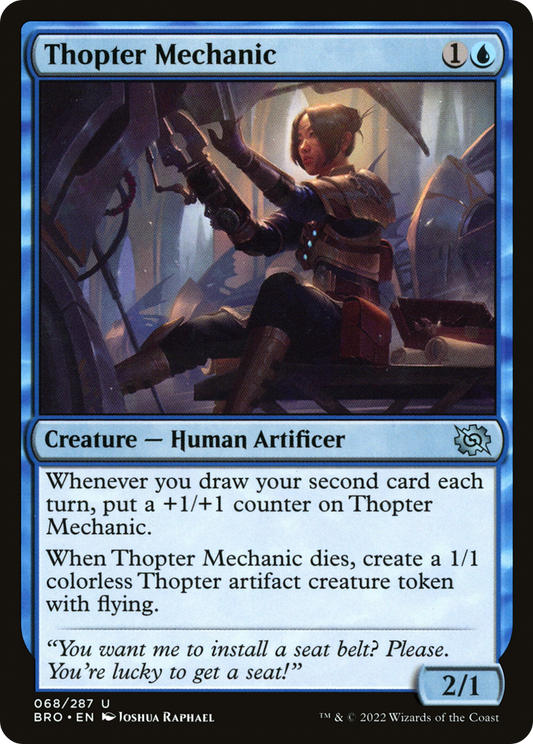 Thopter Mechanic (BRO-068) - The Brothers' War - Premium MTG Single from Wizards of the Coast - Just $0.08! Shop now at Game Crave Tournament Store