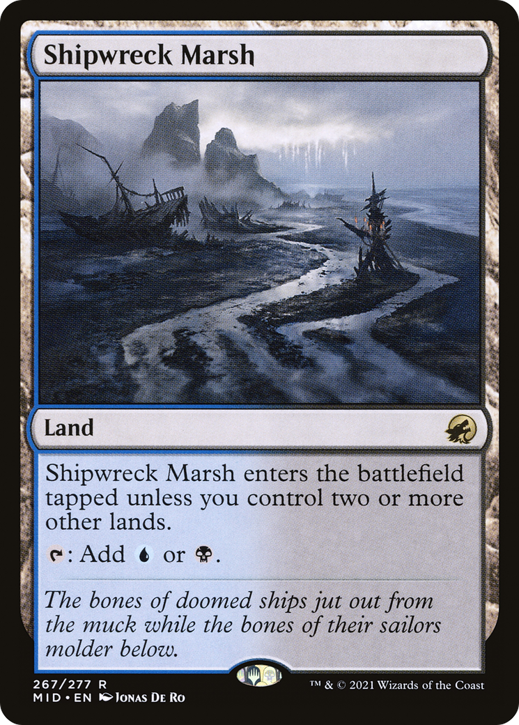 Shipwreck Marsh (MID-267) - Innistrad: Midnight Hunt - Premium MTG Single from Wizards of the Coast - Just $2.80! Shop now at Game Crave Tournament Store