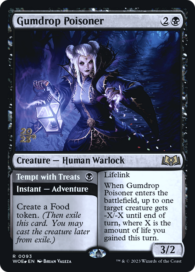 Gumdrop Poisoner // Tempt with Treats (PWOE-93S) - Wilds of Eldraine Promos Foil - Premium MTG Single from Wizards of the Coast - Just $0.14! Shop now at Game Crave Tournament Store