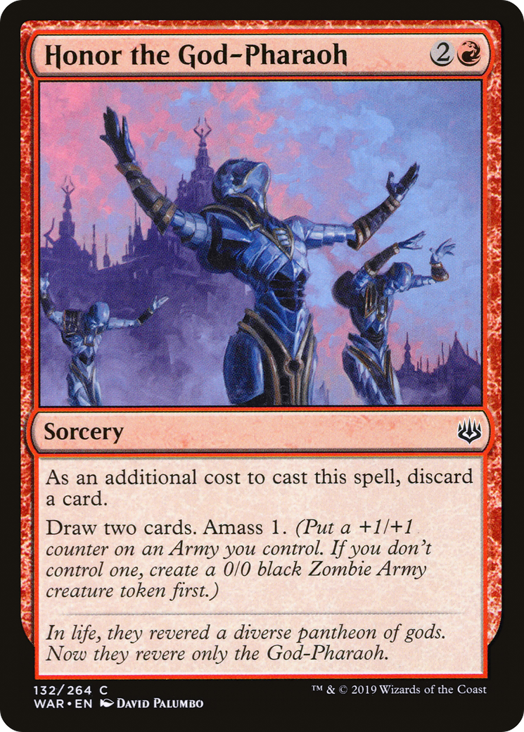 Honor the God-Pharaoh (WAR-132) - War of the Spark Foil - Premium MTG Single from Wizards of the Coast - Just $0.46! Shop now at Game Crave Tournament Store