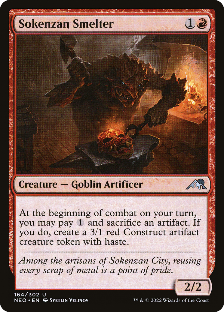 Sokenzan Smelter (NEO-164) - Kamigawa: Neon Dynasty Foil - Premium MTG Single from Wizards of the Coast - Just $0.08! Shop now at Game Crave Tournament Store